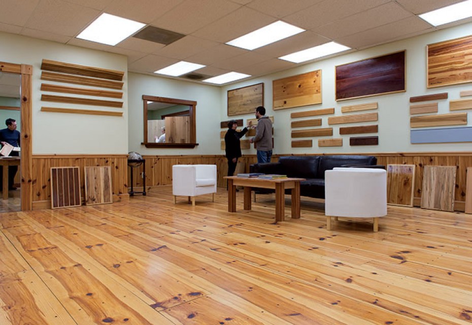 Custom Red Pine Wide Plank Flooring - Ponders Hollow Custom Wood