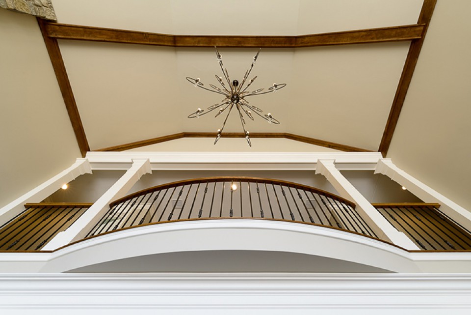 Walnut Trim. Painted Trim and Mouldings.